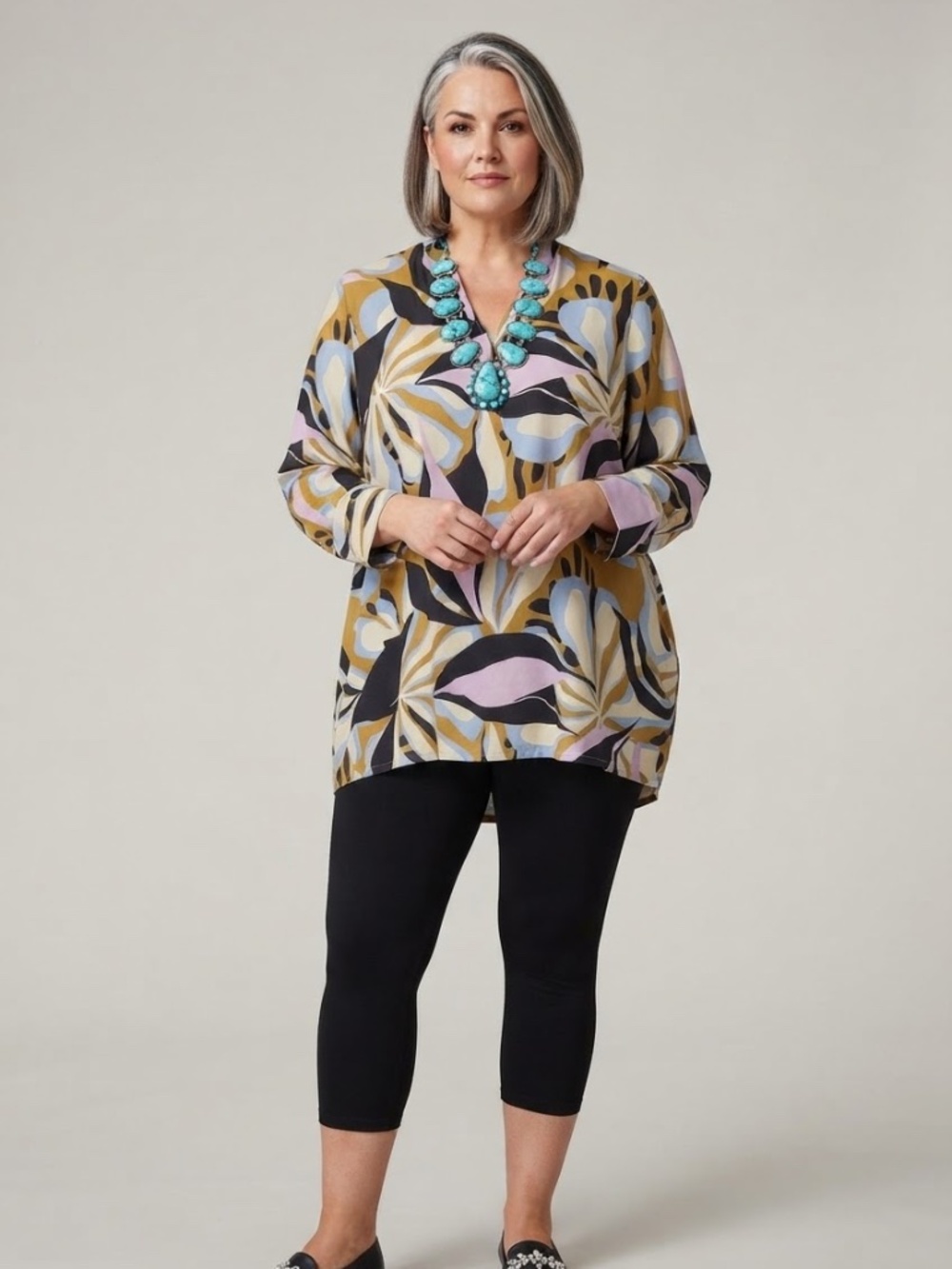 NOEN Print high/low tunic Size M